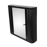 Wall-Mounted Bathroom Cabinet with Mirror, Metal Framed Mirrored Door Medicine Cabinet, 2 Inner W3122P272885