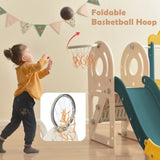 ZNTS Kids Swing-N-Slide with Bus Play Structure, Freestanding Bus Toy with&Swing for Toddlers, Bus PP299290AAL