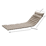 2PCS Set Outdoor Lounge Chair Cushion Replacement Patio Funiture Seat Cushion Chaise Lounge W41983634