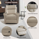 ZNTS Lehboson Lift Recliner Chair, Electric Power Recliner Chair for Elderly With Eight Points Massage W1731107263