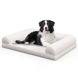 ZNTS 36" Orthopedic Dog Bed,Egg-Foam Dog Crate Bed with 3-Side Bolster and Removable Washable Bed 95658556