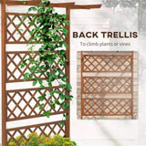 Wooden PlanterFlower shelf,Wooden Garden Trellis 12527710