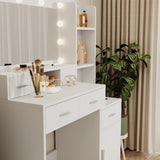 Newly designed smart mirror table with drawers and storage cabinet, table with W1320138353