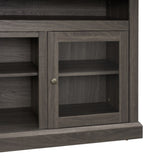 Retro TV Stand for 65'' TV, TV Console Cabinet with Storage, Open Shelves Entertainment Center for W2275P210033