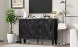 U-Can 47.2'' Modern TV Stand, Entertainment Center Media Console with 2 Spacious Storage Space, N724P233372B