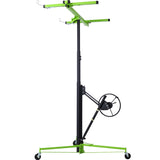 ZNTS Drywall Lift Panel 11' Lift Drywall Panel Hoist Jack Lifter,GREEN+BLACK W465121421