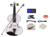 GV102 4/4 Solid Wood EQ Violin Case Bow Violin Strings Shoulder Rest 74959752
