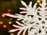 6PCS Set 6.1" Christmas Tree Decorations Snowflake Hanging Ornaments Holiday Party Supplies, Rustic 12994101