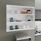 Wally 36" Wide x 30"H 3-Tier Open Wall Cabinet, Wall Shelf, Storage Cabinet, Cube Shelf Bedroom, B200P253726