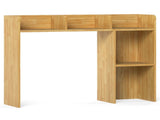 Beige Desktop Bookshelf for 27''/68.58cm Monitor, 93.9825.4073.66cm Engineered Wood Desk Hutch 23976534