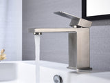 Waterfall Spout Bathroom Faucet,Single Handle Bathroom Vanity Sink Faucet 77875166