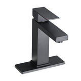 Bathroom Faucet Single Hole, Single Handle Stainless Steel Faucet for Bathroom Sink with Deckplate W1224P195894