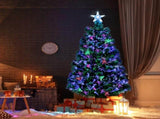 6 ft Pre-Lit Fiber Optic Artificial Christmas Tree with Star Topper, 230 Tips, Green 18387328