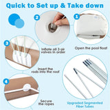 inflatable pool Floating lounge Swimming raft with parasol 62866070