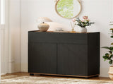 31.5" Kitchen Buffet Sideboard Cabinet with Push-to-Open Doors, Wood Storage Cabinet for Dining Room 63808067
