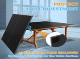 7*4ft Black Mid-Size Ping Pong Conversion Top Foldable & Portable Table Tennis Table Top for Indoor W1408P310184