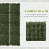 Artificial Grass Wall Panel Backdrop, 12 20" x 20" Boxwood UV Protection Privacy Coverage Panels for W2225142620