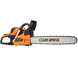 62CC Gas Powered Chainsaw, 22Inch 2-Cycle Petrol Handheld Chain Saw, Gasoline Gas Chainsaws for Tree W465P209767