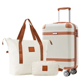 Hardshell Luggage Sets 3 Piece Carry-on Suitcase Double Spinner Wheels with TSA Lock, Weekender 37894741