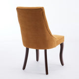 Rayon Cloth Flocking Linen Dining Chairs Channel Kitchen Dinner Chair Comfy Fabric Upholstered W1143P190236
