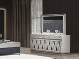 Lavita Modern & Contemporary Style 6- Drawer Dresser Made with Wood and Gold Accents in River Sand B009P245895