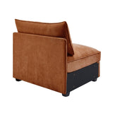 Armless sofa Velvet-Orange W3041P293509