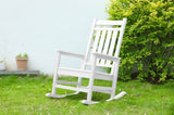 Oversized Rocking Chair with Wood-Texture, Outdoor Rocking Chair for Adults, All Weather Resistant W2103P277202