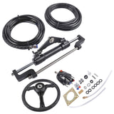 Hydraulic Outboard Boat Steering Kit 13.5" Steering Wheel, Hydraulic Helm Pump 64480483