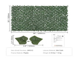 59"x98" Artificial Faux Ivy Leaf Privacy Fence Screen Decor Panel Hedge 90519519