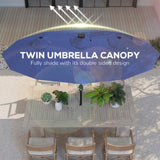 Outdoor beach umbrella/Double-Sided Market Umbrella 57026062