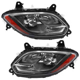 A Pair Headlights Assembly Fit for 2018-2023 International LT625 Headlamp LED Low Beam Halogen W1155P356231