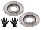 Front Brake Rotors Kit fit for Toyota Sequoia 2001-2007/Tundra 2000-2006 S31267 57249294