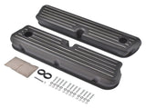 2x Tall Black Valve Cover Kit Replacement for Ford SBF 289 302 351W 19621985 Black Aluminum 07880155