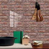 48 Pcs Red Rock Wall Peel And Stick Wallpaper Waterproof PVC Self Adhesive Decorative Easy To 84252881