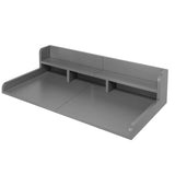 Washer Dryer Countertop, Laundry Wood Shelf Topper with Edge, 54" Width x 27.5" Depth Double Layer W2641P309074