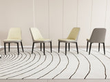A set of 4 dining chair, modern style chair made of high-quality PU Leather fabric with thick soft 17198683