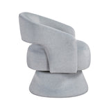 ZNTS Modern Luxury Swivel Accent Chair 1pc Gray Velvet Upholstery Solid Wood Stylish Home Furniture B011P283813