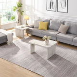 47.24*23.62 inch and 35.43*31.49 inch Rectangle Wood Detachable Coffee Table, Single L Shape W2317P233137