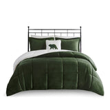 Full/Queen Plush to Sherpa Down Alternative Comforter Set B035100530