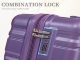 3 in 1 20"/24"/28" 3 pcs/set in ABS Spinner Wheel Luggage, Carry on Suitcase, Matching Color, 69933898