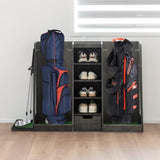 55.5''x16''x37'' Wooden Golf Bag Organizer and Storage, High Quality Wooden 2 Golf Bag W1422P289116