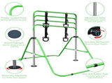 Green Multi-Functional Adjustable Height Children's Horizontal Gymnastic Bar With Bear Rings W1408P269707
