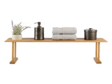 Bamboo Sink Shelf Countertop - Non-Slip Counter Organizer and Space-Saving Storage 96892550