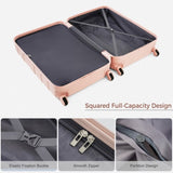 Luggage Sets 4 Piece, ABS Durable Suitcase with Travel Bag, Carry On Luggage Suitcase Set with N726P218511S