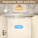 56-60 " x 72" Tempered Glass with Explosion Proof Film, Aluminum Frame Double Sliding Shower Door, W1675P288827