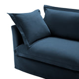 Slip-covered Armchair with 1 Big Back Cushion and 2 Big Toss Pillows, Single Deep Seat Comfy Single W3041P240124