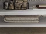 36" Bathroom Vanity with Ceramic Sink, Bathroom Vanity with Adjustable Shelf and Open Shelf, with N817P286249W