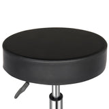 ZNTS Round Stool Ha Ha Feet Rotation Bar Stool Black 95449502