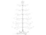 6ft White PVC Metal Artificial Christmas with Snowflake Topper, No Extra Ornaments, Daily Decor 13875563