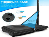 16" Portable Basketball Hoop Outdoor 5.6ft 7ft Stepless Adjustable Height Basketball Goal System 17755830